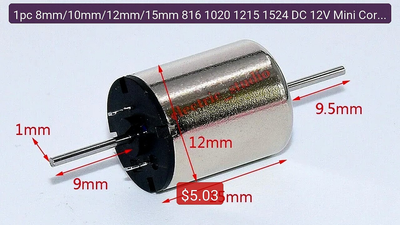 1pc 8mm/10mm/12mm/15mm 816 1020 1215 1524 DC 12V Mini Corel... -- Top Pick 2026 | Unbeatable Price!