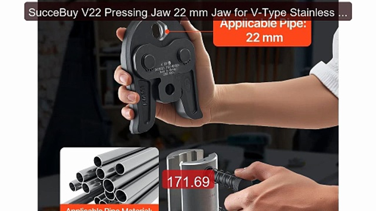 SucceBuy V22 Pressing Jaw 22 mm Jaw for V-Type Stainless Steel... -- Best Buy 2026 | Great Quality!