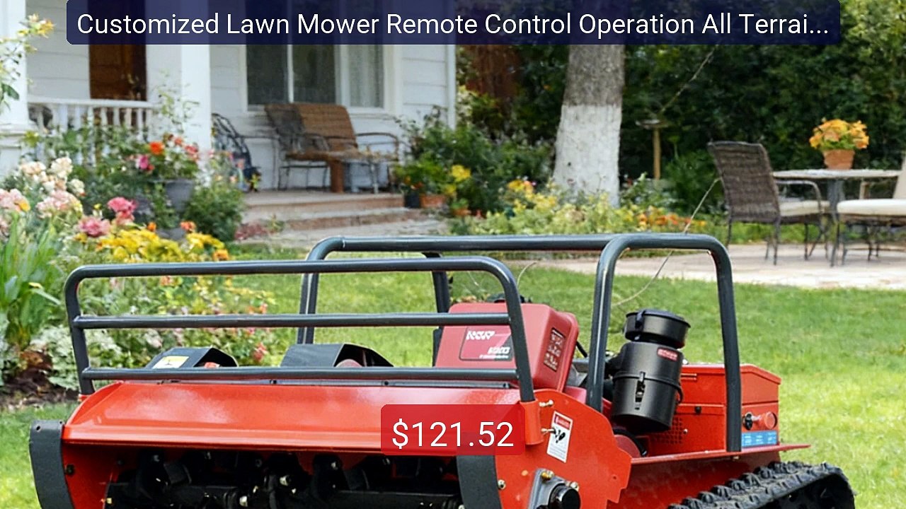 Customized Lawn Mower Remote Control Operation All Terrain Tracked ... -- Top Rated 2026 | Buy Now!