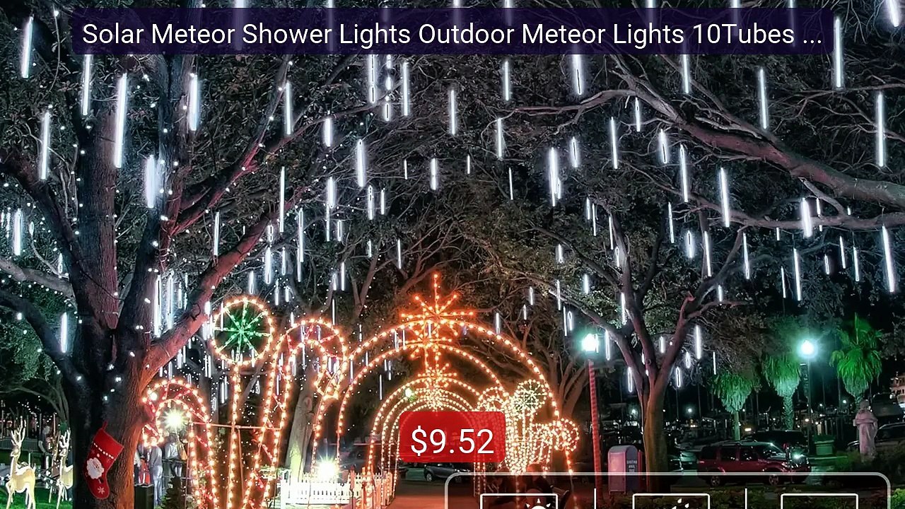 Solar Meteor Shower Lights Outdoor Meteor Lights 10Tubes Waterproof... -- Top Rated 2026 | Buy Now!