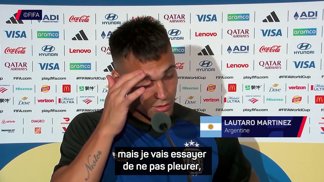 Lautaro Martinez ému après la qualification : "Je vais essayer de ne pas pleurer"