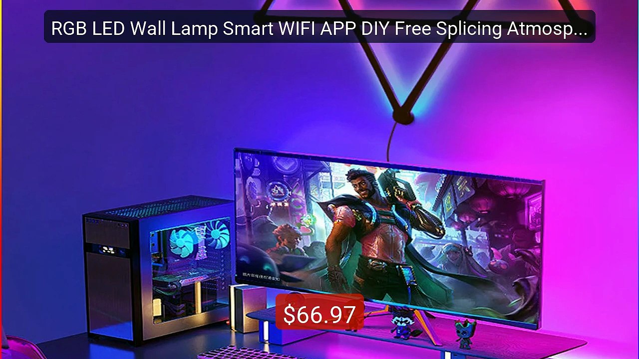 RGB LED Wall Lamp Smart WIFI APP DIY Free Splicing Atmosphere... -- Amazing Value 2026 | Must Have!