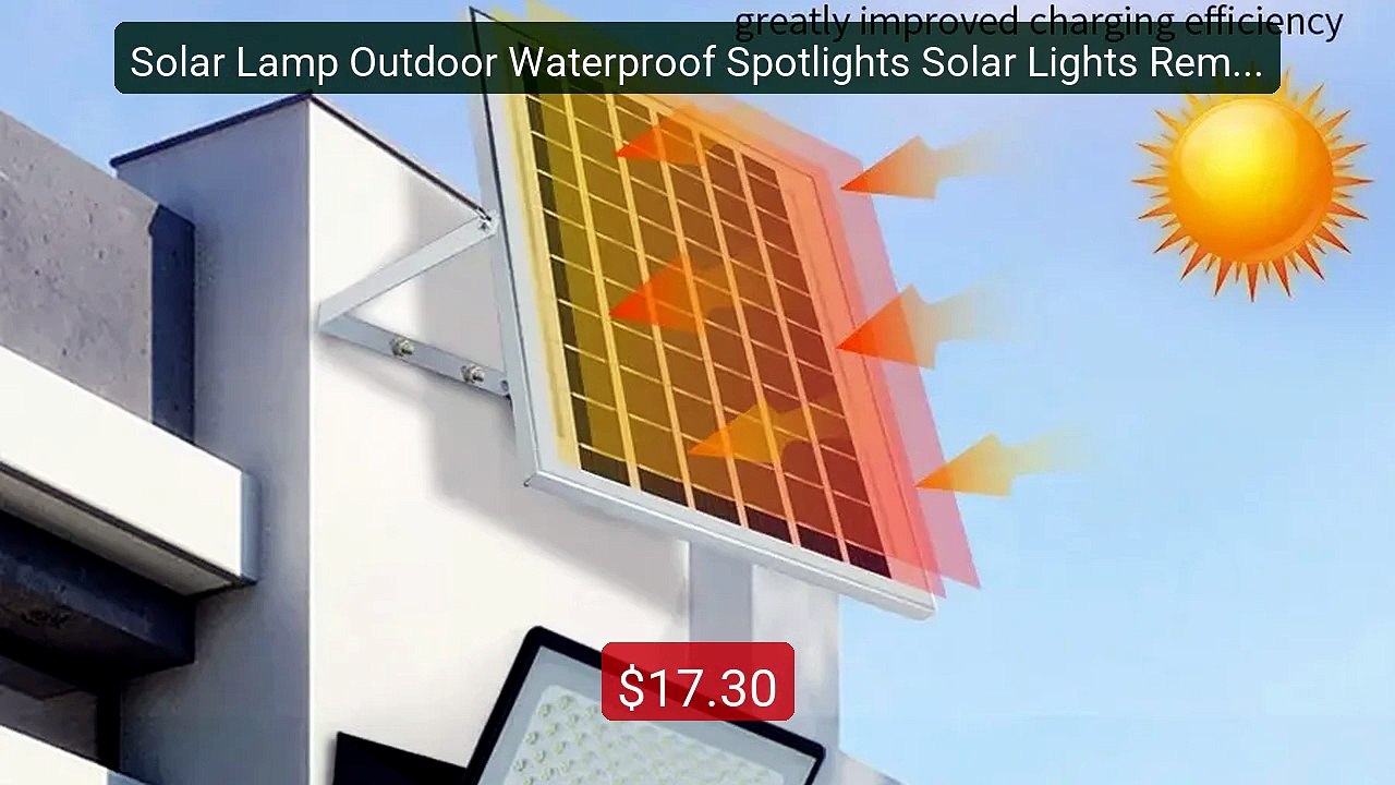 Solar Lamp Outdoor Waterproof Spotlights Solar Lights Remote ... -- Amazing Value 2026 | Must Have!