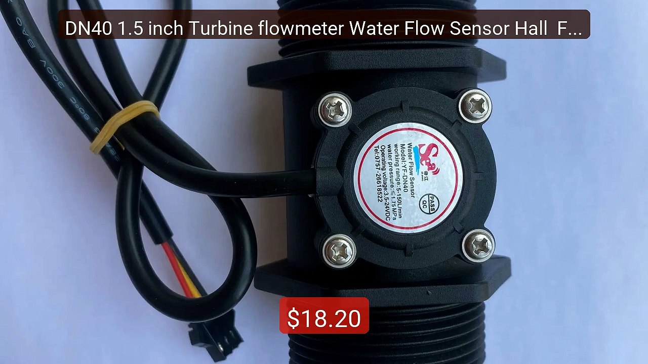 DN40 1.5 inch Turbine flowmeter Water Flow Sensor Hall  Flow R... -- Best Buy 2026 | Great Quality!