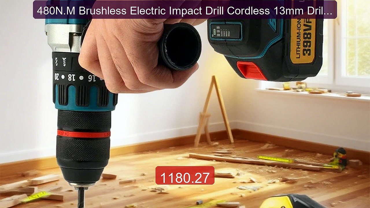 480N.M Brushless Electric Impact Drill Cordless 13mm Drill ... -- Top Pick 2026 | Unbeatable Price!