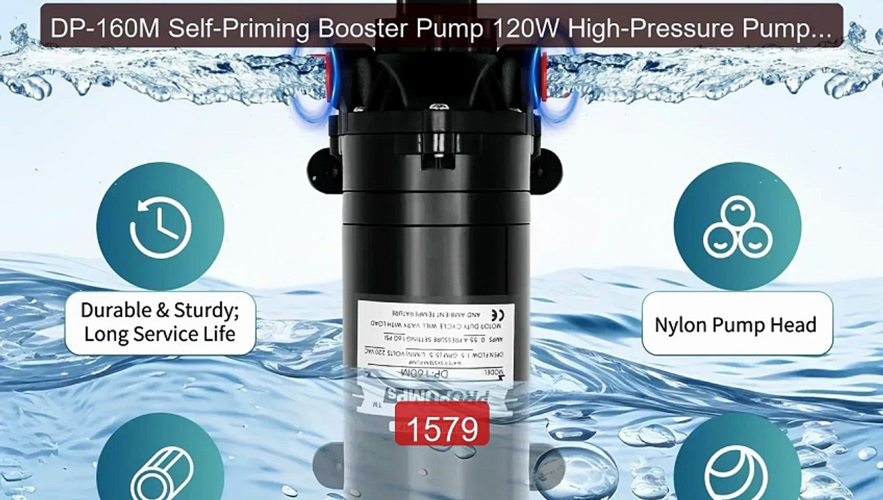 DP-160M Self-Priming Booster Pump 120W High-Pressure Pump Auto... -- Hot Deal 2026 | Limited Offer!