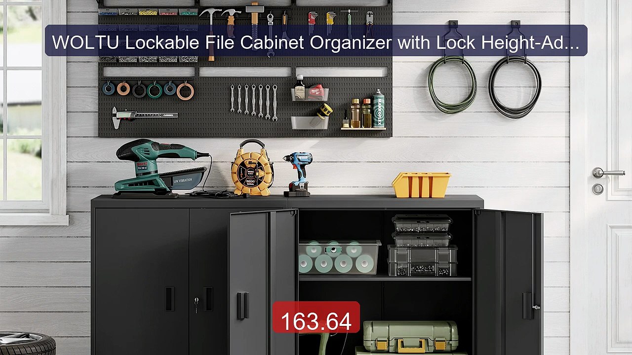 WOLTU Lockable File Cabinet Organizer with Lock Height-Adju... -- Top Pick 2026 | Unbeatable Price!