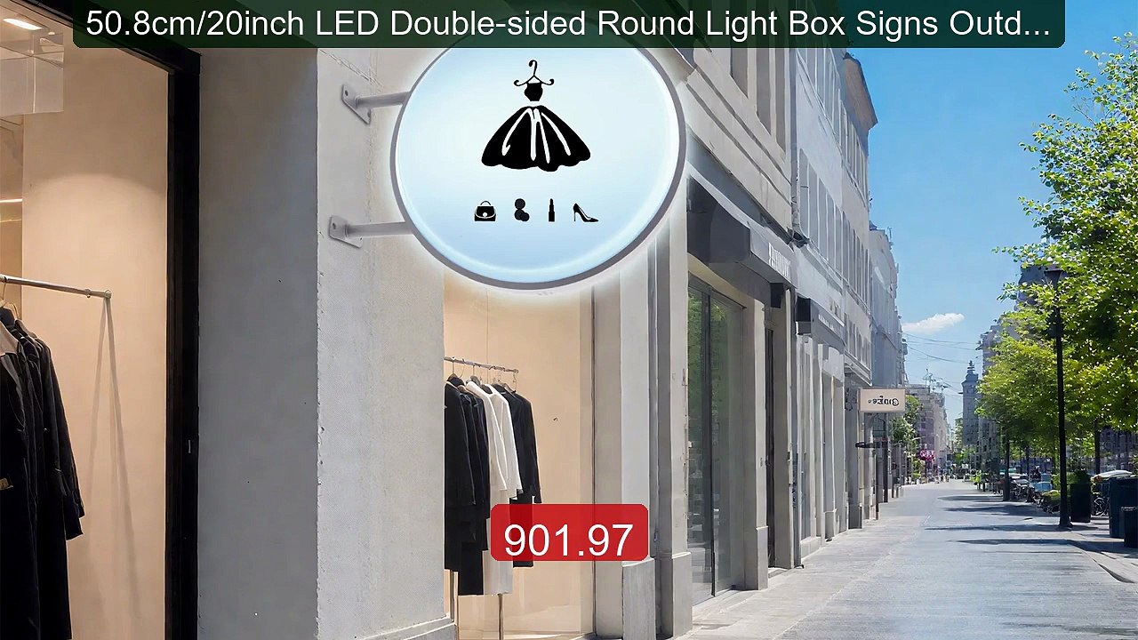 50.8cm/20inch LED Double-sided Round Light Box Signs Outdoor Light... -- Best Deal 2026 | Shop Now!