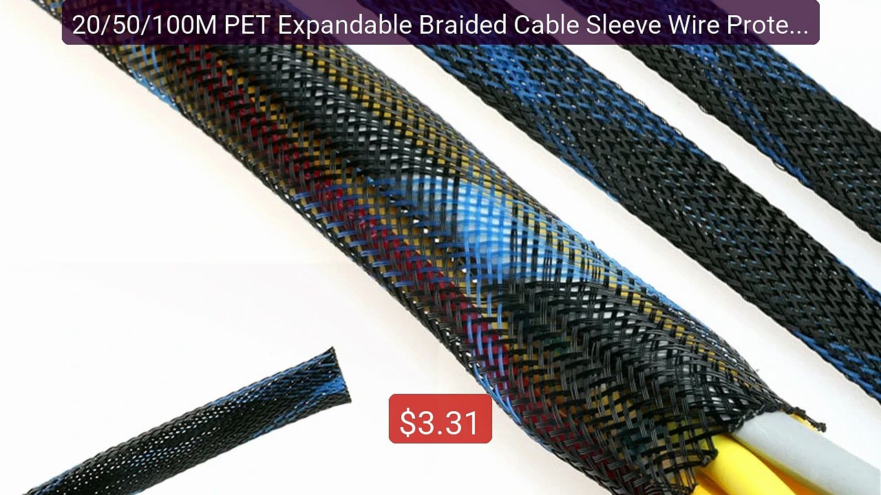 20/50/100M PET Expandable Braided Cable Sleeve Wire Protect... -- Top Pick 2026 | Unbeatable Price!
