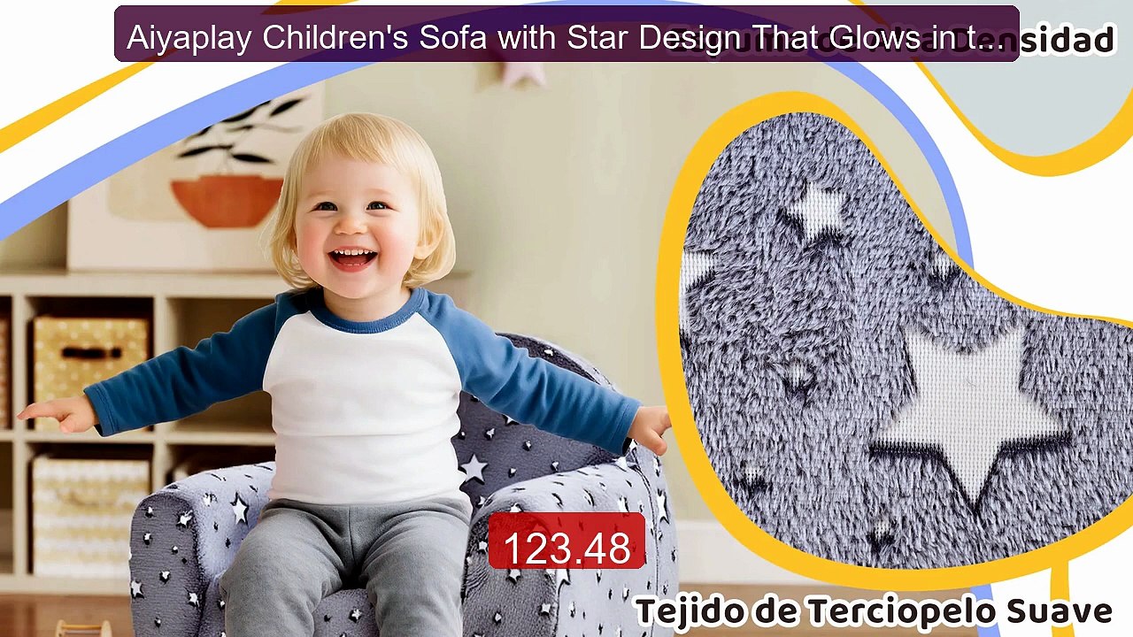 Aiyaplay Children's Sofa with Star Design That Glows in the D... -- Amazing Value 2026 | Must Have!