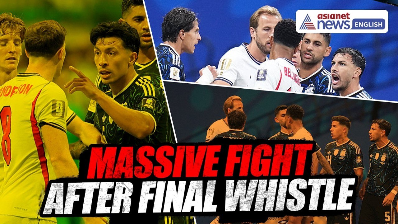 England Vs Argentina: Massive FIGHT Erupts After Full-Time | FIFA World Cup | Football