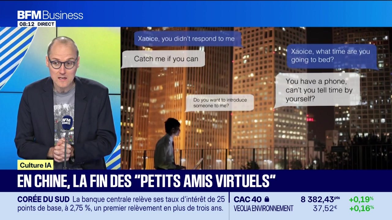 Culture IA : En Chine, la fin des "petits amis virtuels", par Anthony Morel - 16/07