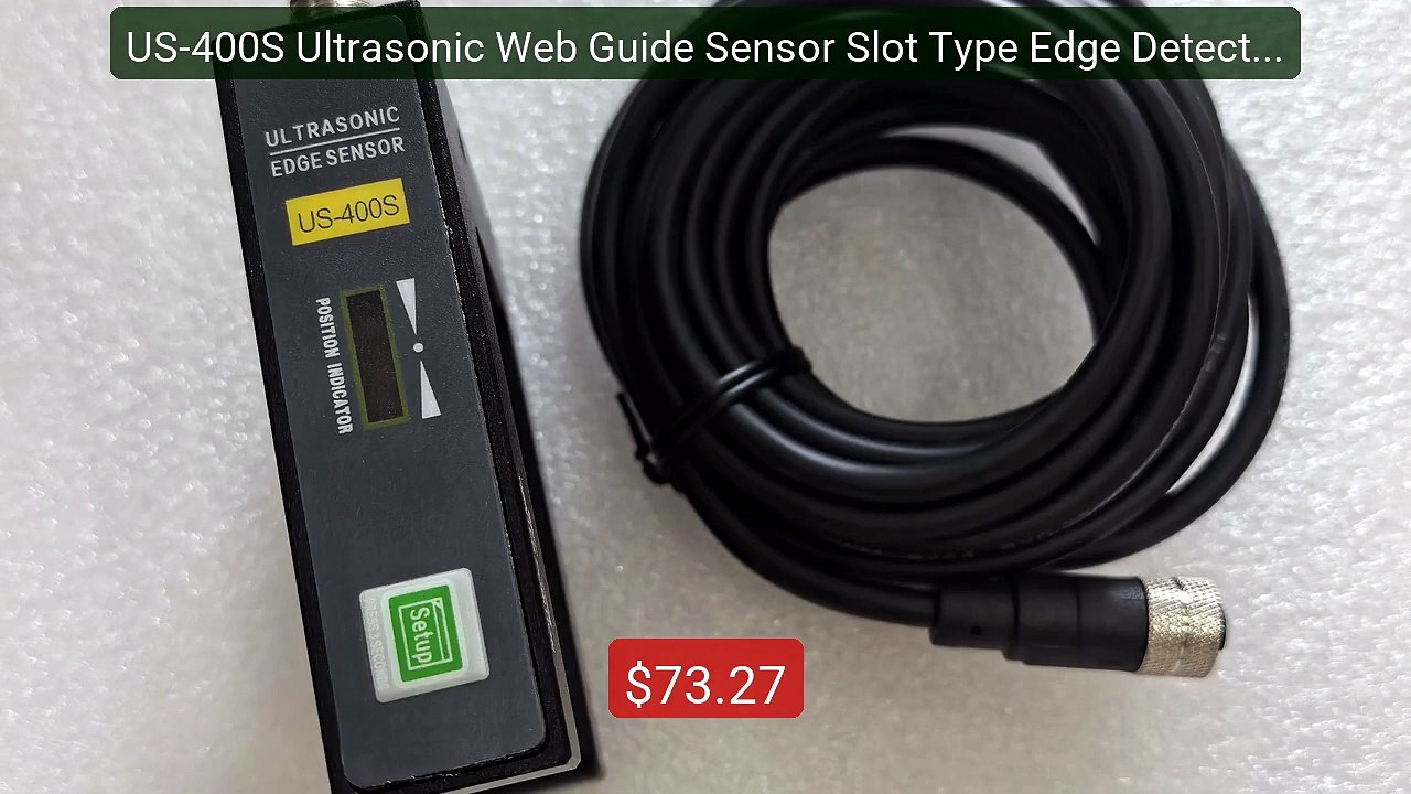 US-400S Ultrasonic Web Guide Sensor Slot Type E...