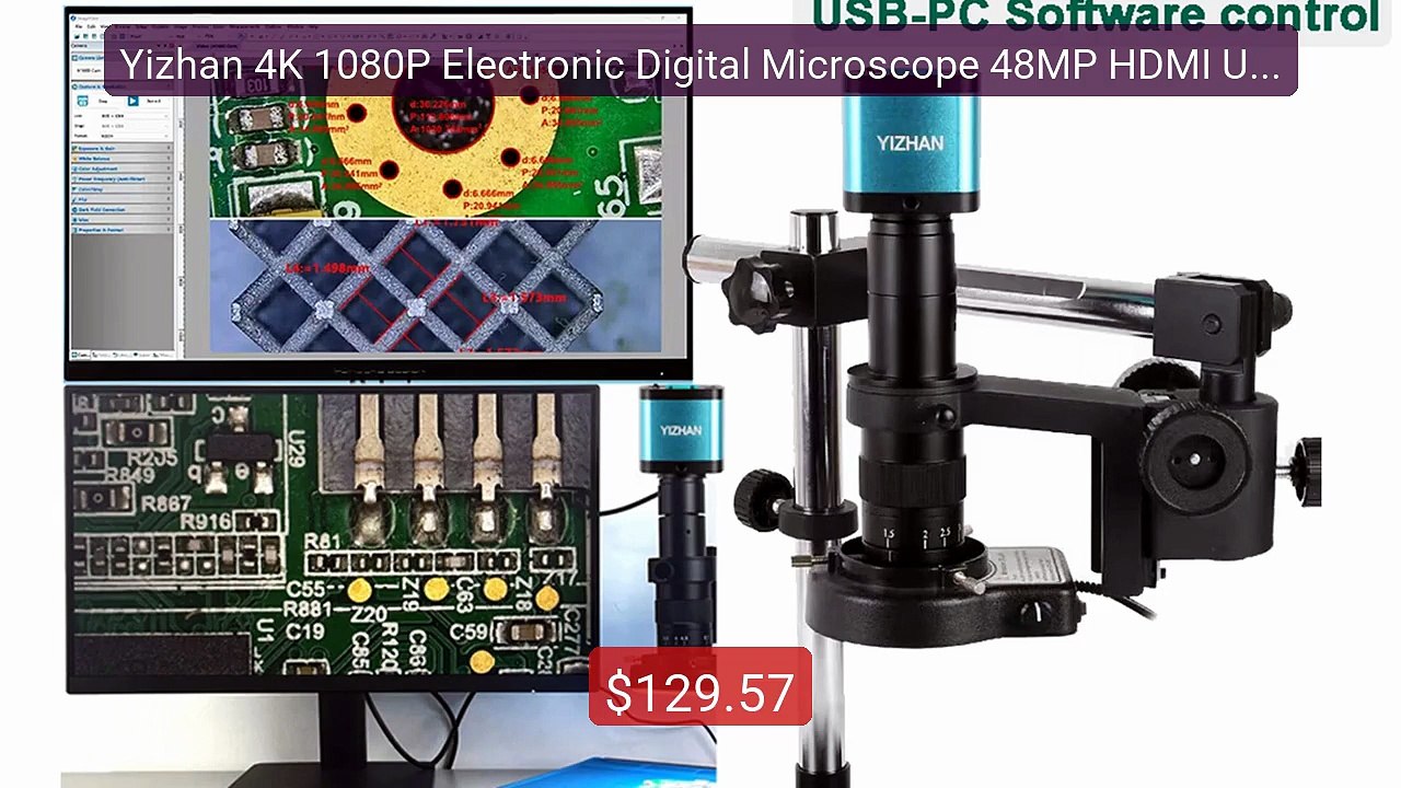 Yizhan 4K 1080P Electronic Digital Microscope 48MP HDMI USB S... -- Amazing Value 2026 | Must Have!