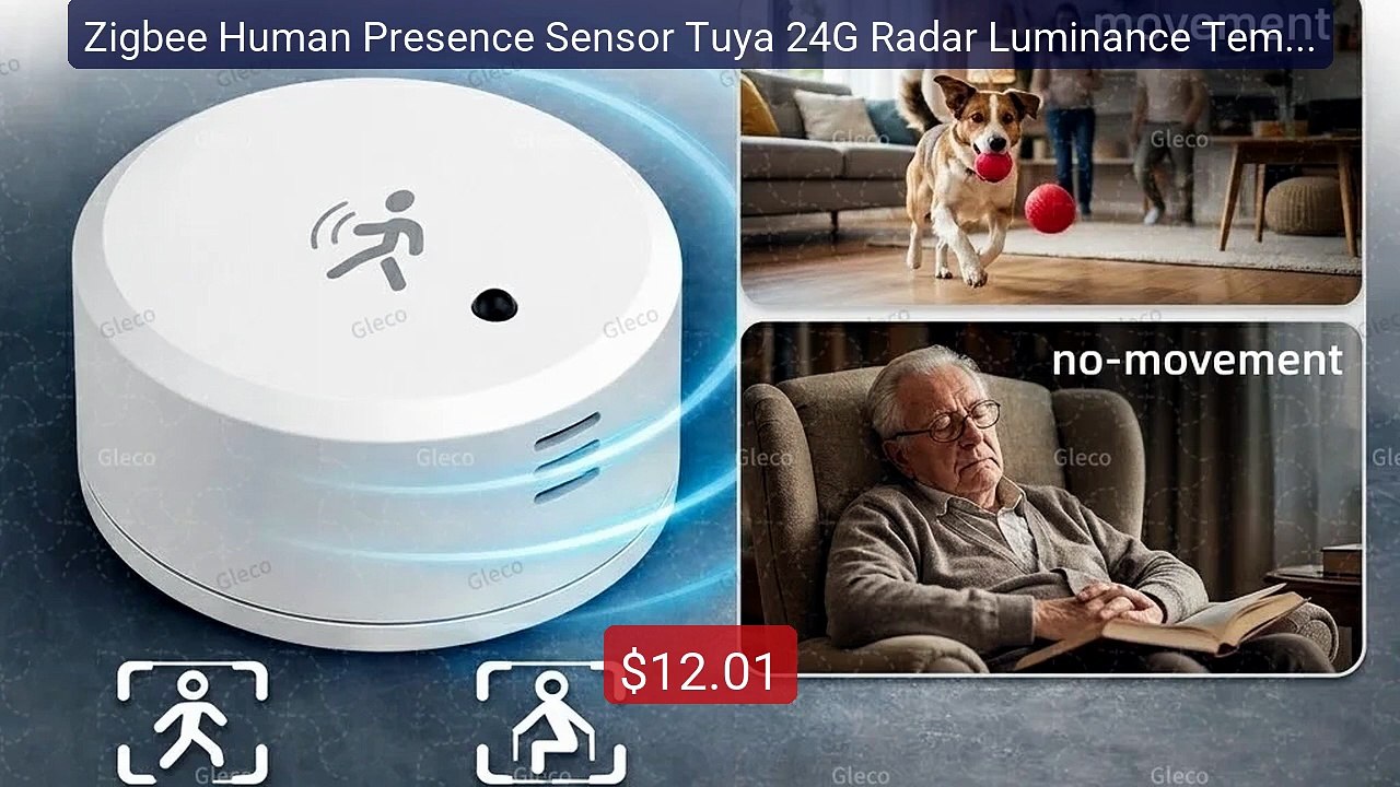 Zigbee Human Presence Sensor Tuya 24G Radar Luminance Temperature ... -- Best Deal 2026 | Shop Now!