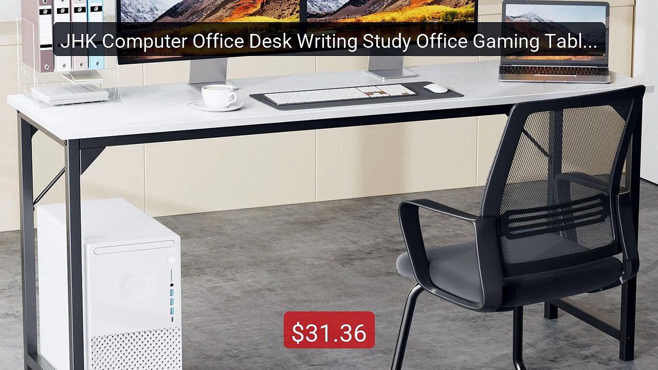 JHK Computer Office Desk Writing Study Office Gaming Table Mod... -- Hot Deal 2026 | Limited Offer!