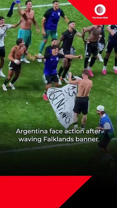 Argentina face action after waving Falklands banner