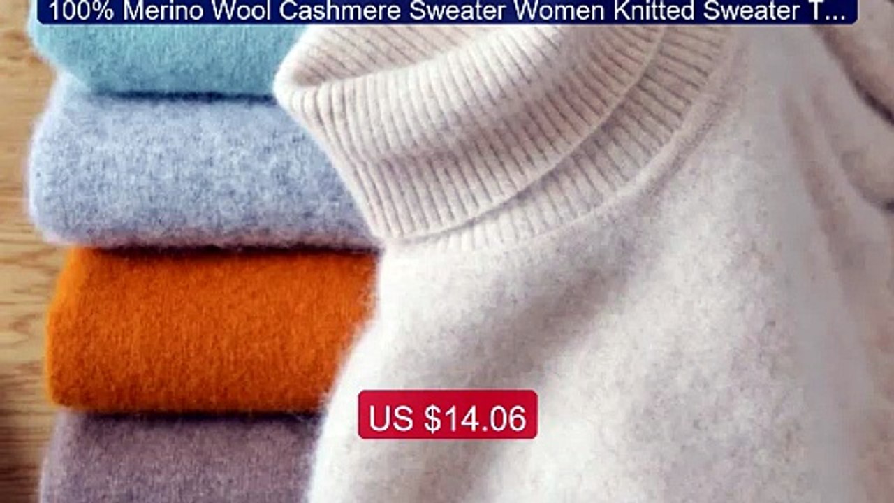 100% Merino Wool Cashmere Sweater Women Knitted Sweater Tur... -- Top Pick 2026 | Unbeatable Price!