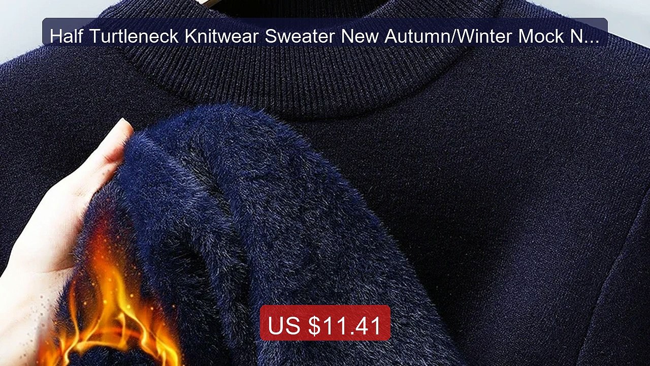 Half Turtleneck Knitwear Sweater New Autumn/Winter Mock Neck S... -- Hot Deal 2026 | Limited Offer!