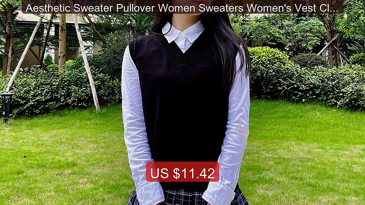 Aesthetic Sweater Pullover Women Sweaters Women's Vest Clothi... -- Amazing Value 2026 | Must Have!
