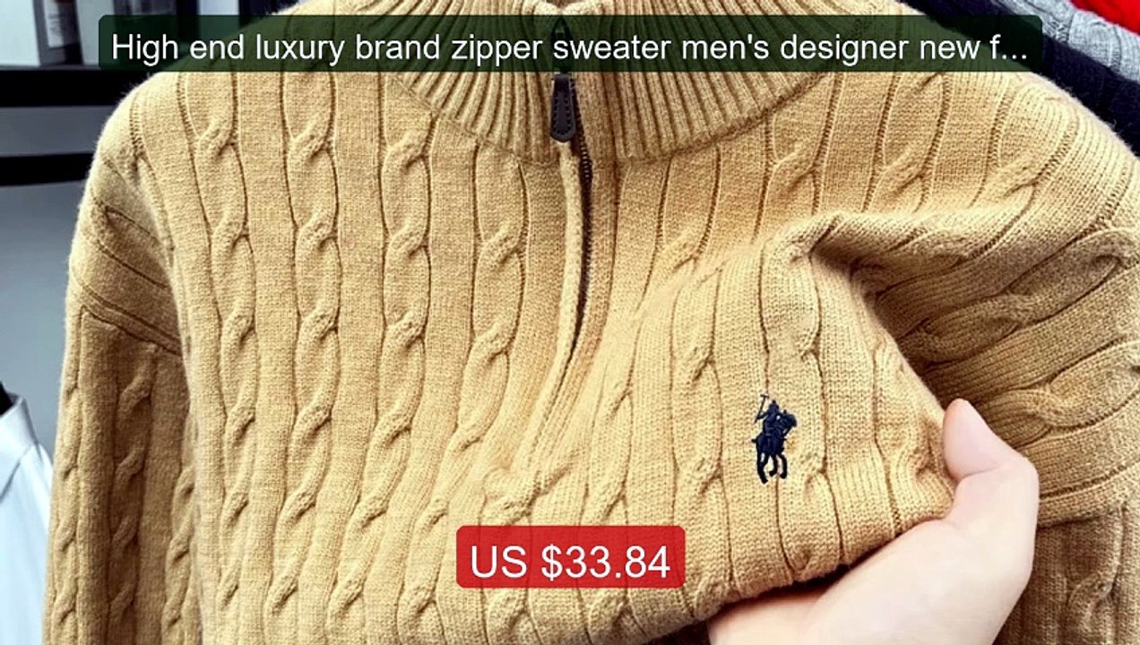 High end luxury brand zipper sweater men's designer new fashio... -- Best Buy 2026 | Great Quality!