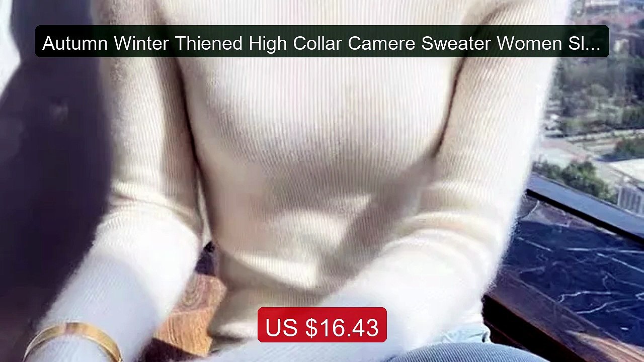 Autumn Winter Thiened High Collar Camere Sweater Women Slim... -- Top Pick 2026 | Unbeatable Price!