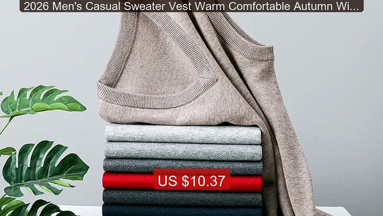 2026 Men's Casual Sweater Vest Warm Comfortable Autumn Winter ... -- Hot Deal 2026 | Limited Offer!