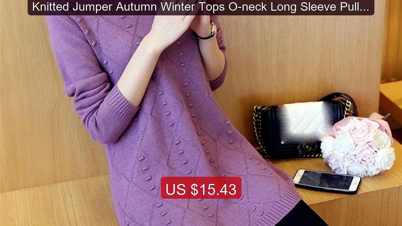 Knitted Jumper Autumn Winter Tops O-neck Long Sleeve Pullovers Casu... -- Top Rated 2026 | Buy Now!