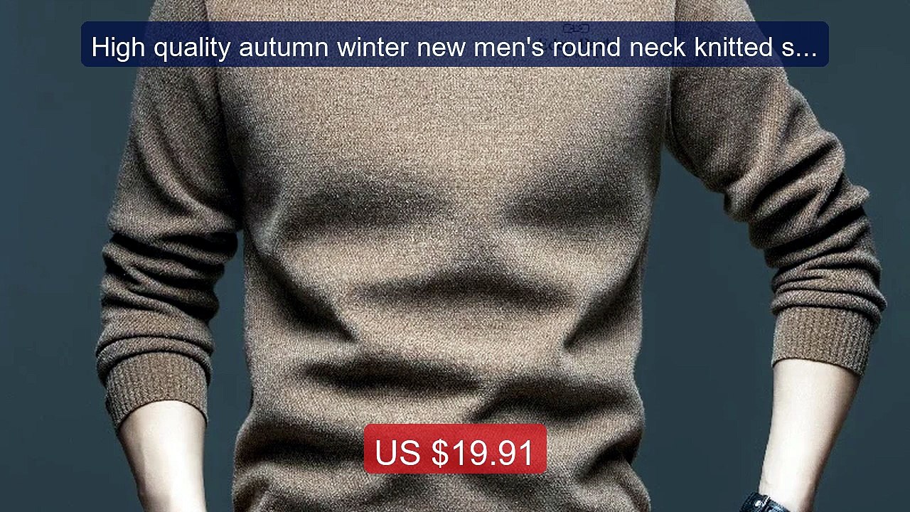 High quality autumn winter new men's round neck knitted sweat... -- Amazing Value 2026 | Must Have!