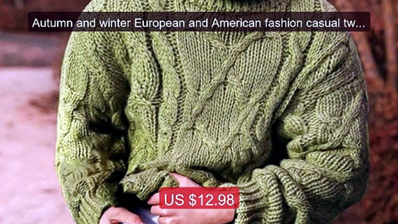 Autumn and winter European and American fashion casual twisted flo... -- Best Deal 2026 | Shop Now!