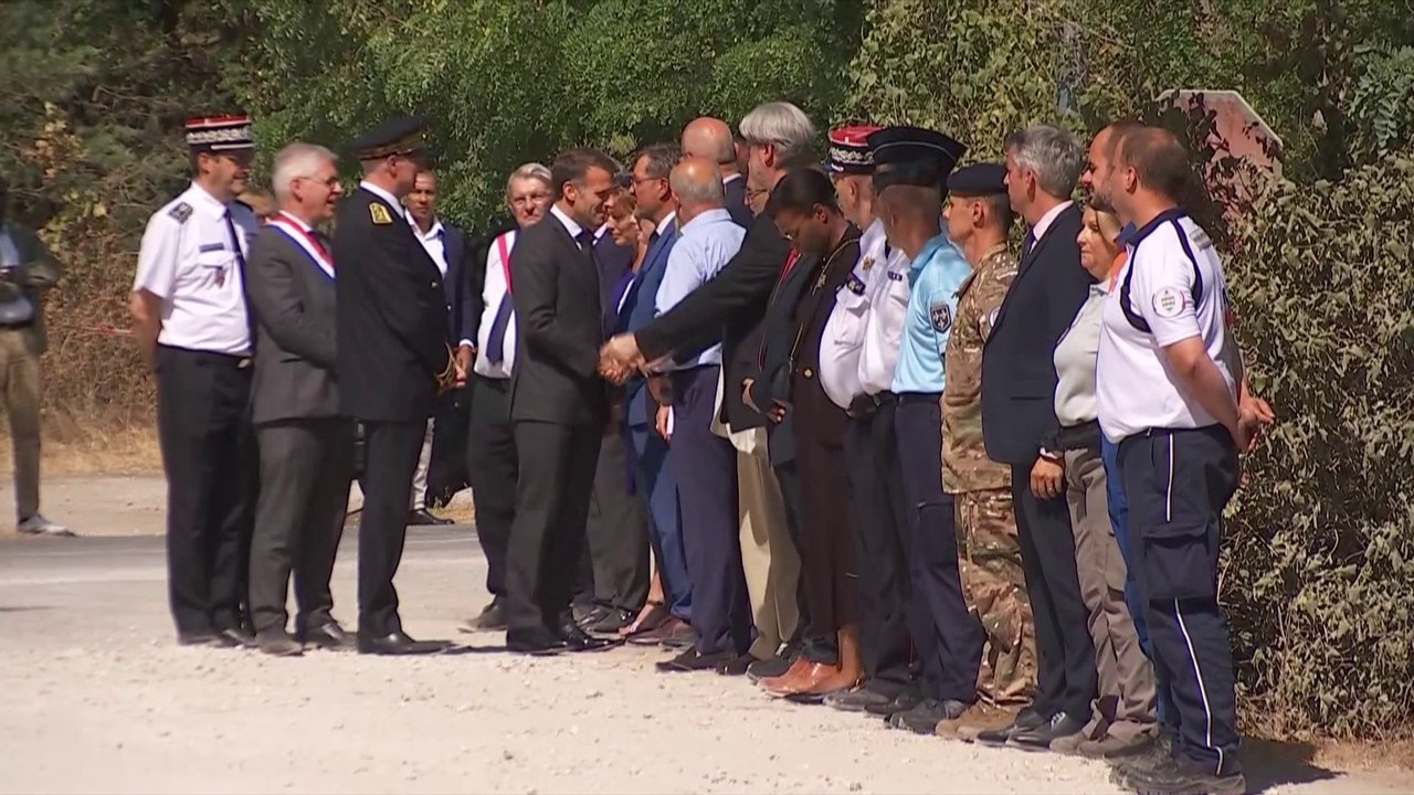 Incendie à Fontainebleau: suivez le déplacement d'Emmanuel Macron