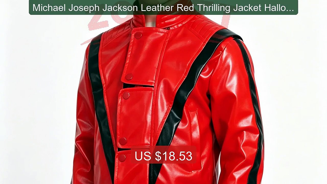 Michael Joseph Jackson Leather Red Thrilling Jacket Halloween Birt... -- Best Deal 2026 | Shop Now!