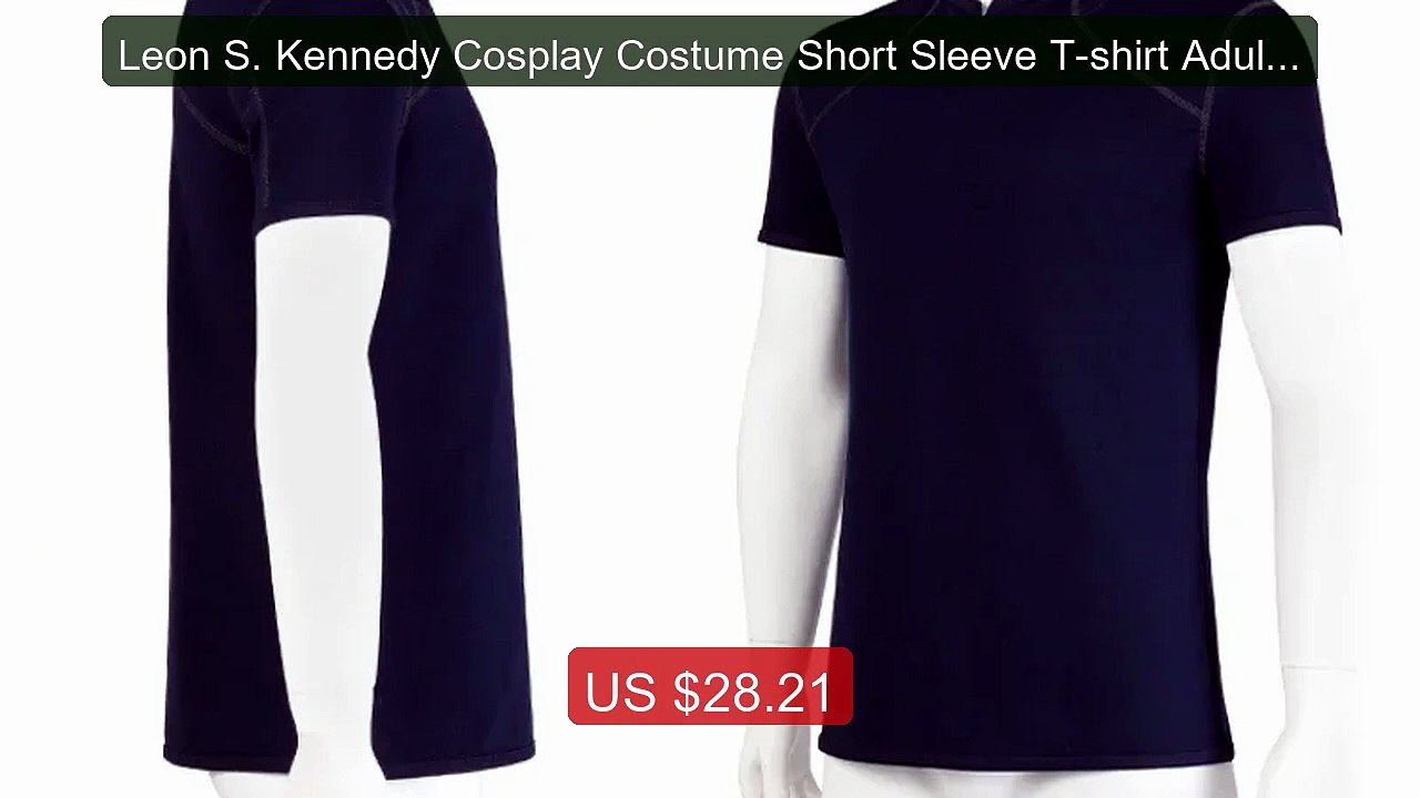 Leon S. Kennedy Cosplay Costume Short Sleeve T-shirt Adult Men's To... -- Top Rated 2026 | Buy Now!