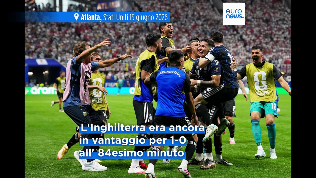 Mondiali: l'Argentina batte l'Inghilterra 2-1 e...