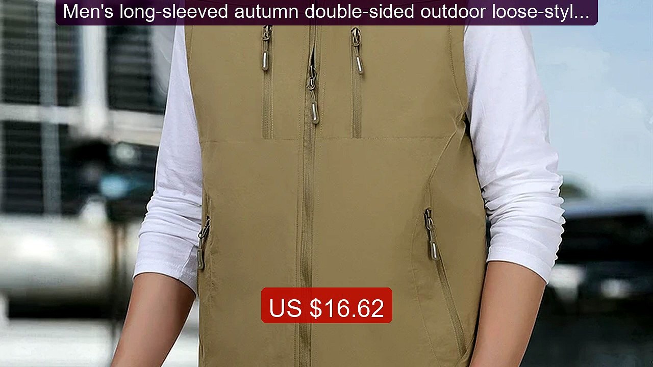 Men's long-sleeved autumn double-sided outdoor loose-style middle-... -- Best Deal 2026 | Shop Now!