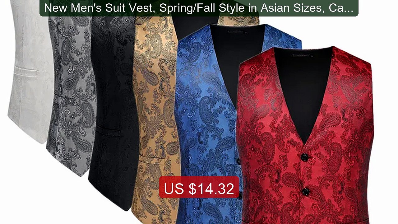 New Men's Suit Vest, Spring/Fall Style in Asian Sizes, Casual Fash... -- Best Deal 2026 | Shop Now!