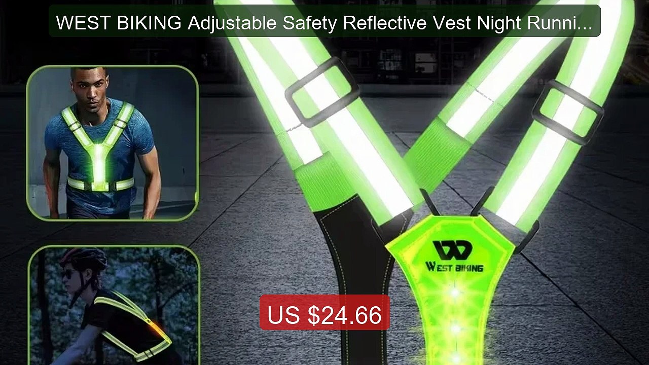 WEST BIKING Adjustable Safety Reflective Vest Night Running L... -- Amazing Value 2026 | Must Have!