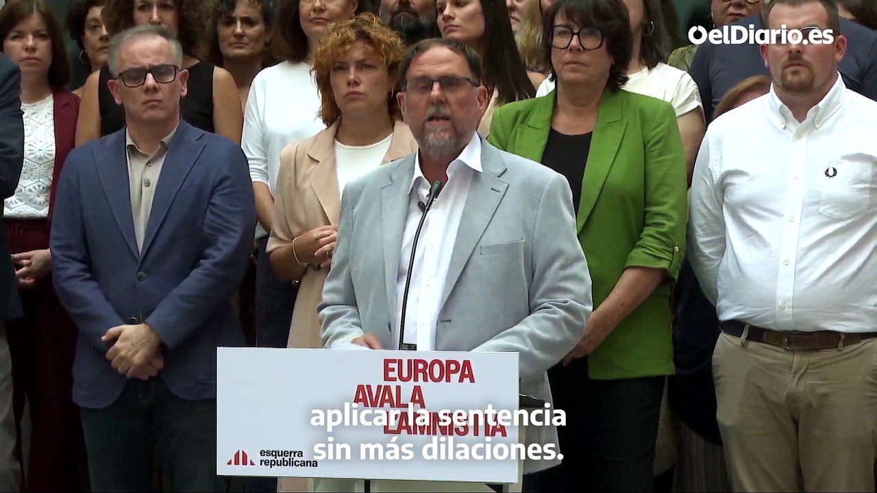 Junqueras ve en la sentencia del TJUE una victoria del independentismo- "Ahora toca a los tribunales españoles cumplir la ley"
