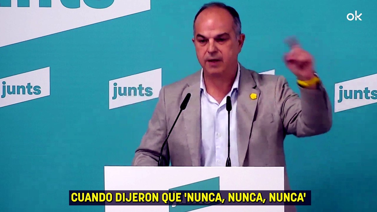 Junts avisa: "Si alguno piensa que el conflicto entre Cataluña y España ha terminado, está equivocado"
