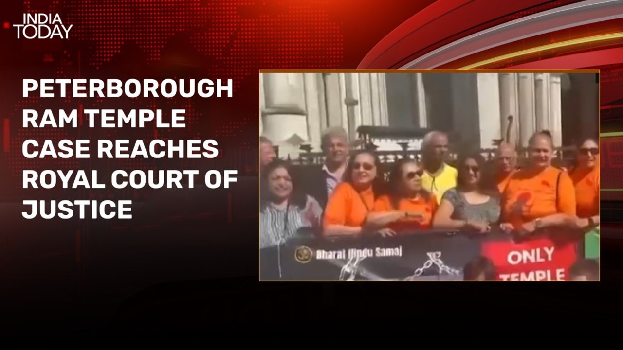 UK Hindus gather outside court ahead of hearing in Peterborough Ram temple case