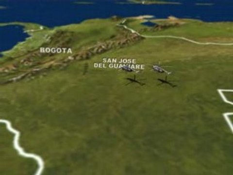 HOSTAGES FREED FROM THE FARC IN COLOMBIA