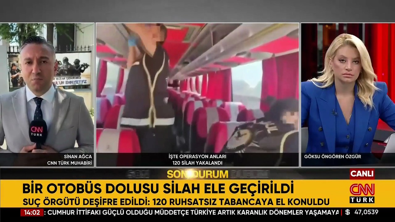 İstanbul'da yolcu otobüsünde 120 silah ele geçirildi