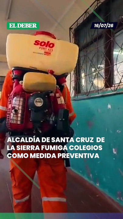 Como parte de las acciones preventivas para proteger la salud de los estudiantes, la Alcaldía de Santa Cruz de la Sierra llevó a cabo este jueves la desinfección y fumigación de las instalaciones del colegio Cristóbal de Mendoza.