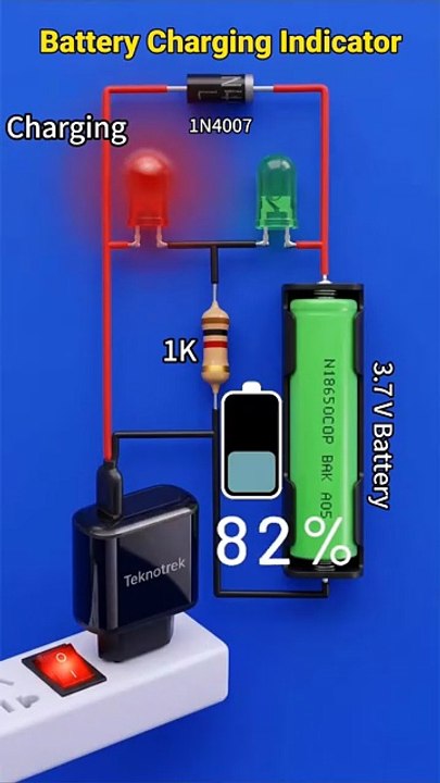 How to Make a Simple 3.7V Battery Charger Circuit at Home