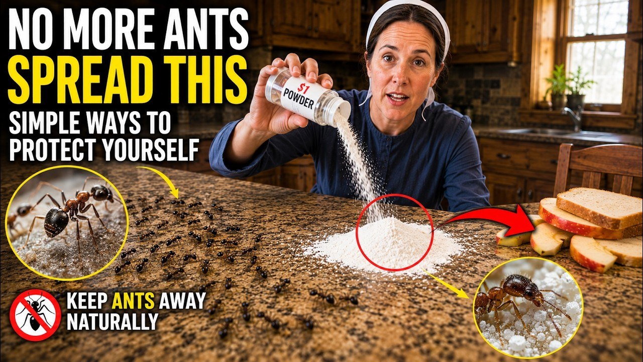 $1 Amish Powder DESTROYS Ant Colonies Overnight!