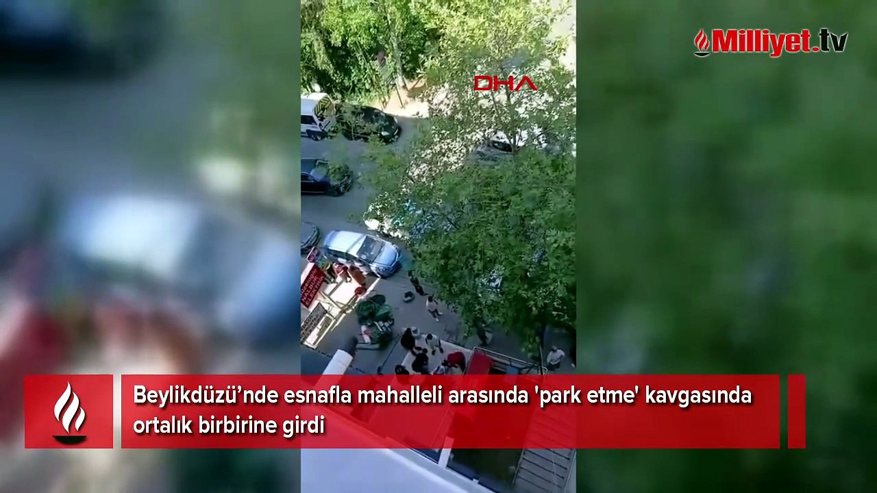 Beylikdüzü'nde park yeri yüzünden ortalık karıştı!