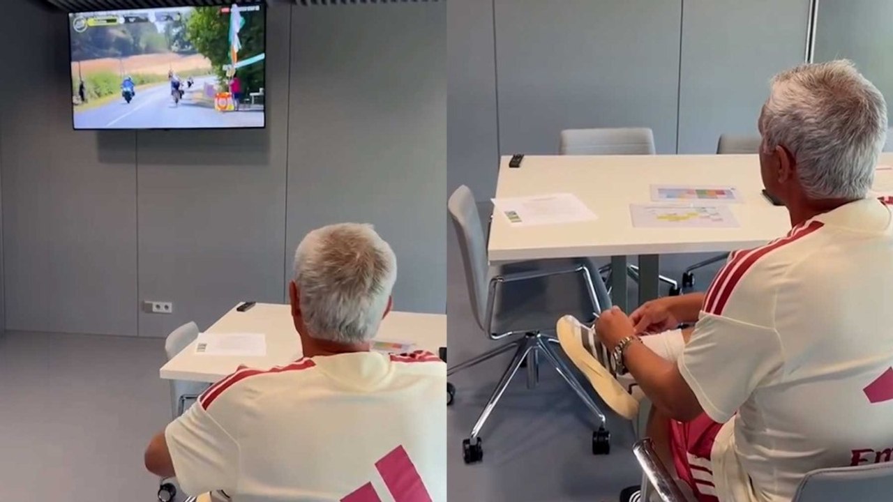 Mourinho también ama el ciclismo: "Hora de entrenar, no más Tour de Francia"