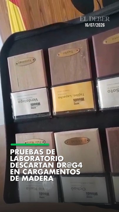 Pruebas de laboratorio descartan dr@g4 en cargamentos de madera