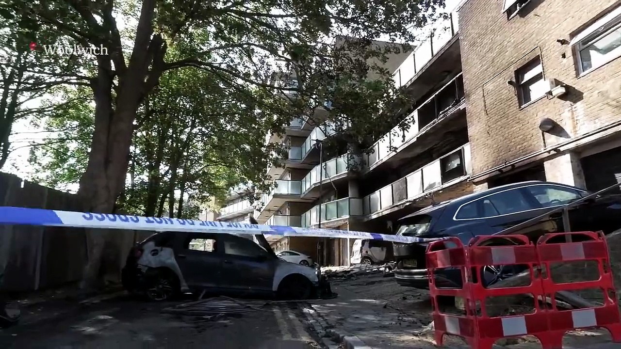 Flat block devastated in Woolwich fire as six people rescued from blaze