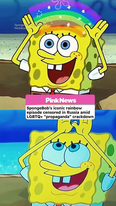 Russia censors SpongeBob's rainbow in "propaganda" crackdown